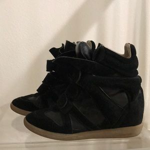 AUTH Isabel Marant Bekett Suede sneaker Wedge
